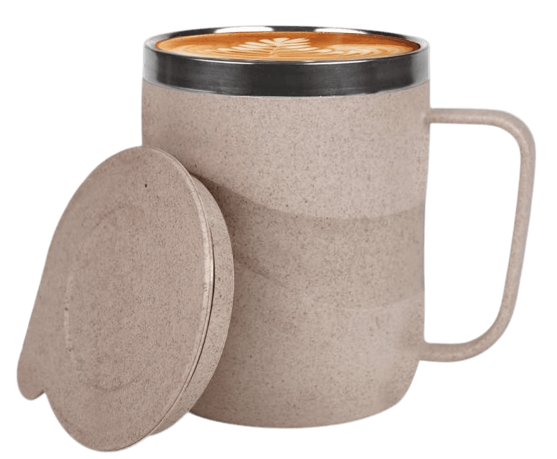EcoWave: Stainless Steel Double wall Coffee mug