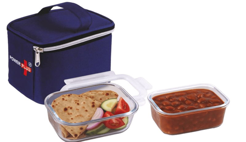 GlassMate 2 Lunch Box: Lunch box with High quality borosilicate glass Containers GlassMate 2 Lunch Box: Lunch box with High quality borosilicate glass Containers