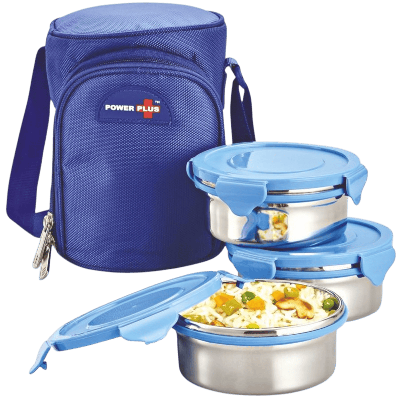 Zippy Lunch box bag- 3 containers (steel)