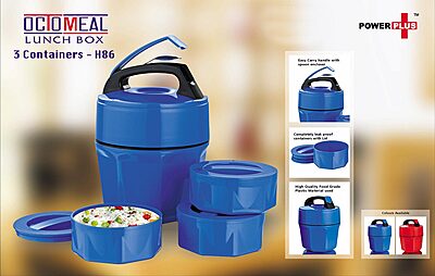 Octomeal Lunch box – 3 containers (plastic)