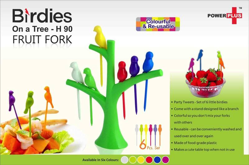 Birdies on a tree fruit fork set Birdies on a tree fruit fork set
