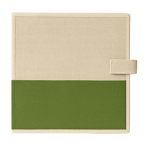 Two-Tone Jute Document Folder