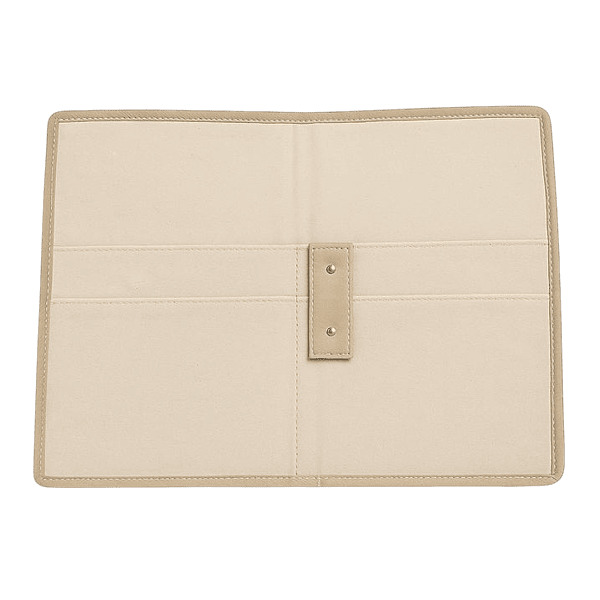 Two-Tone Jute Document Folder