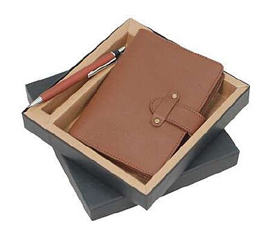 LEATHERETTE A6 NOTEBOOK WITH PEN SET