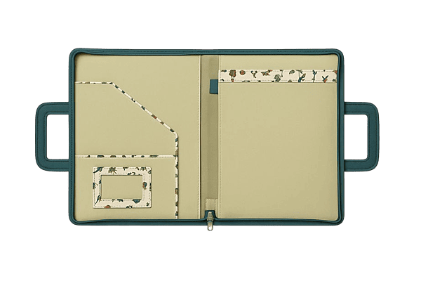 Tribal Print Jute Office Folder with Handle