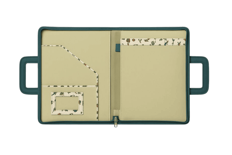 Tribal Print Jute Office Folder with Handle