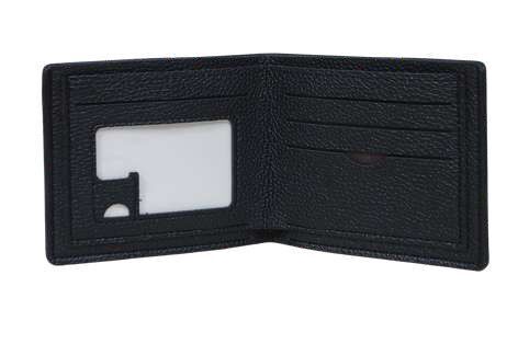 BLACK PU SIM POCKET WALLET