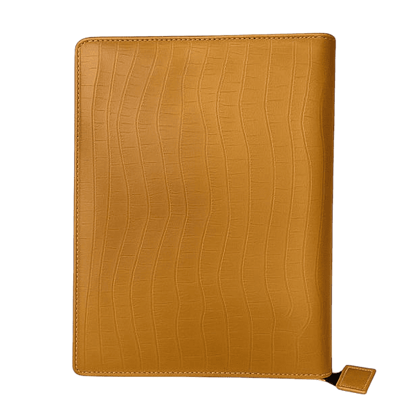 Premium PU Leather Executive Folder with Handle and Zipper