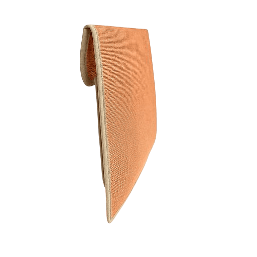 Elegant Natural Jute Folder with Blue Floral Design 1