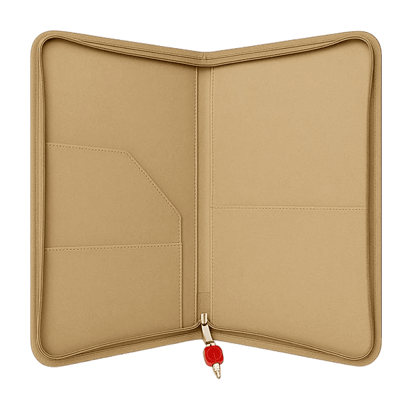 Natural Jute Document Folder with Zipper Closure