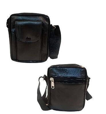 BLACK SMALL SHEEP LEATHER POUCH