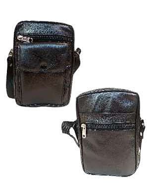 BLACK MEDIUM SHEEP LEATHER POUCH