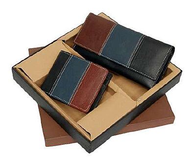 GENUINE LEATHER TRI COLOR  COMBO SET
