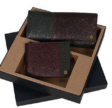 GENUINE LEATHER CHARM  WALLETS COMBO SET