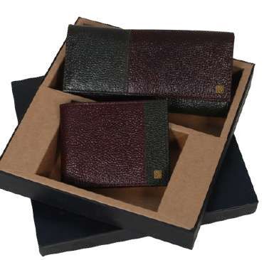 GENUINE LEATHER CHARM  WALLETS COMBO SET
