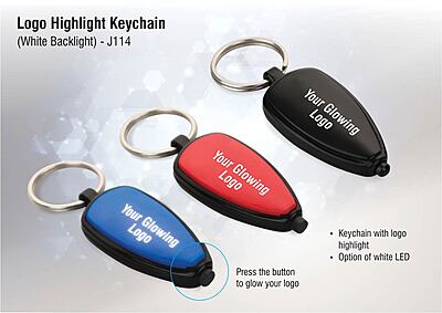 Logo highlight keychain