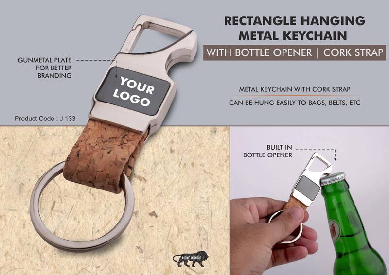 Rectangle hanging metal keychain with Bottle Opener Rectangle hanging metal keychain with Bottle Opener