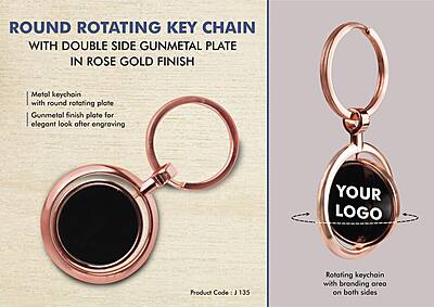 Round Rotating Key chain