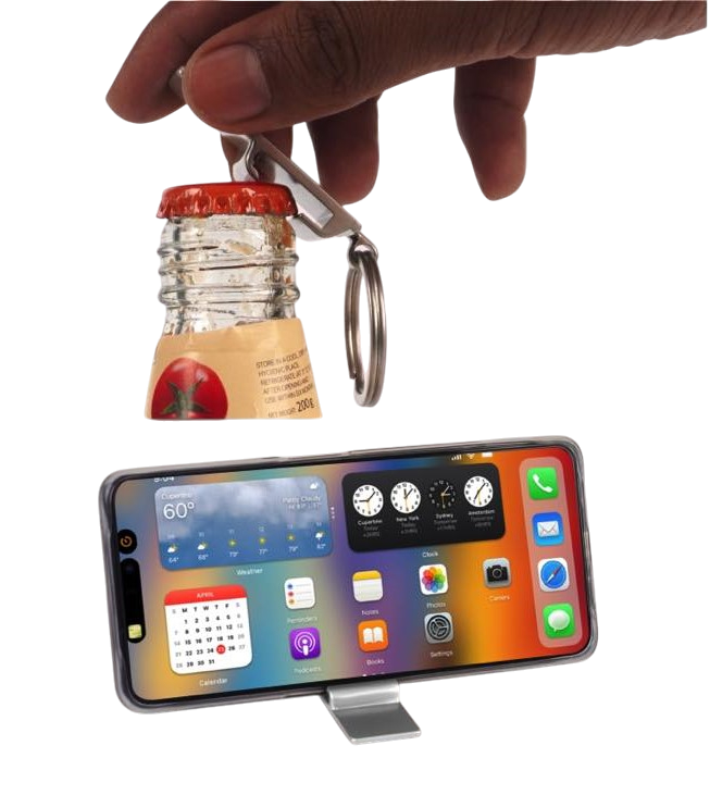 Keychain with Bottle opener and Mobile stand Keychain with Bottle opener and Mobile stand