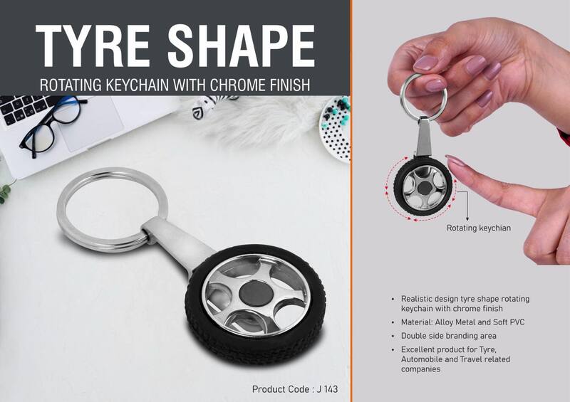 Tyre shape rotating keychain Tyre shape rotating keychain