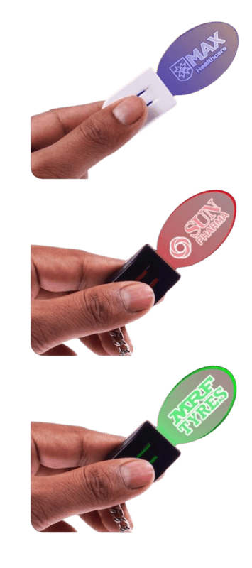 Keyglow RGB: Acrylic LED Keychain with RGB Light – Oval shape Keyglow RGB: Acrylic LED Keychain with RGB Light – Oval shape