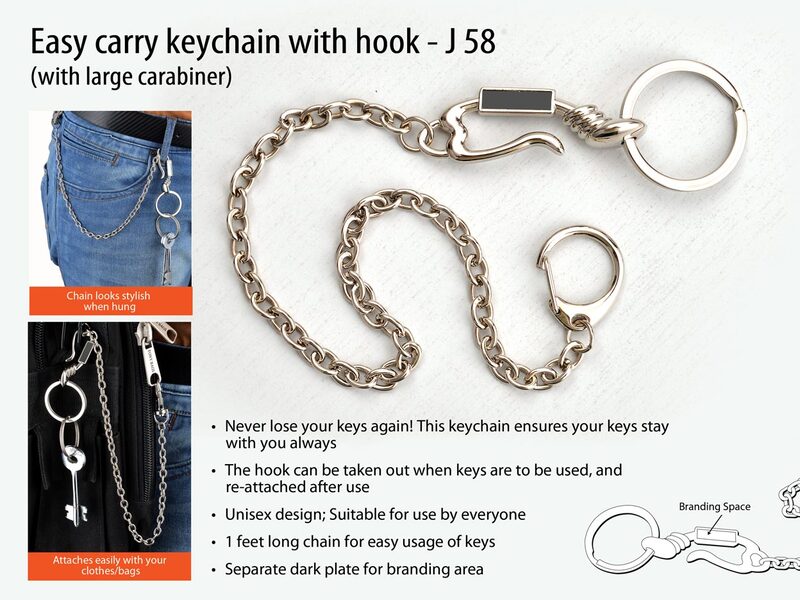 Easy carry keychain with hook Easy carry keychain with hook