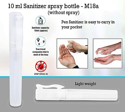 10 ml Sanitizer spray bottle