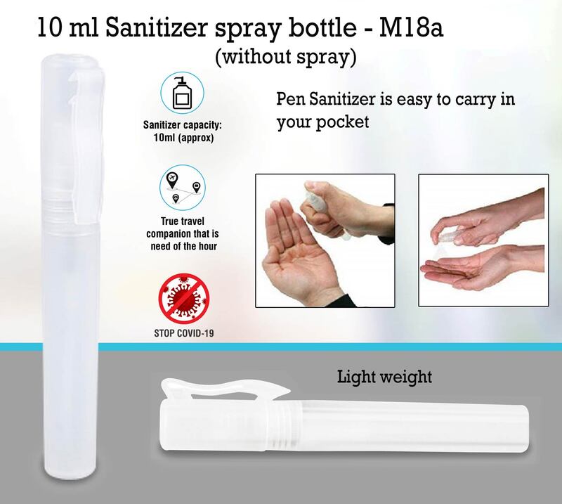 10 ml Sanitizer spray bottle 10 ml Sanitizer spray bottle