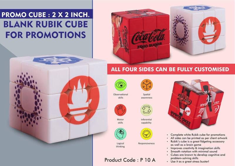 Promo cube: 2 x 2 inch Blank Rubik Cube for promotions Promo cube: 2 x 2 inch Blank Rubik Cube for promotions