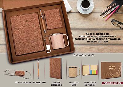 EcoSet 2: Set of A5 Cork notebook,