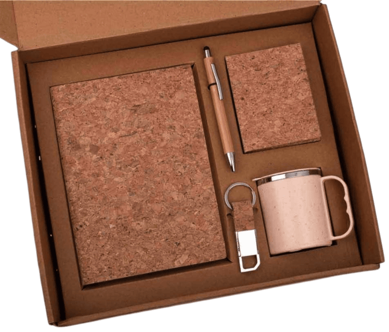 EcoSet 2: Set of A5 Cork notebook,