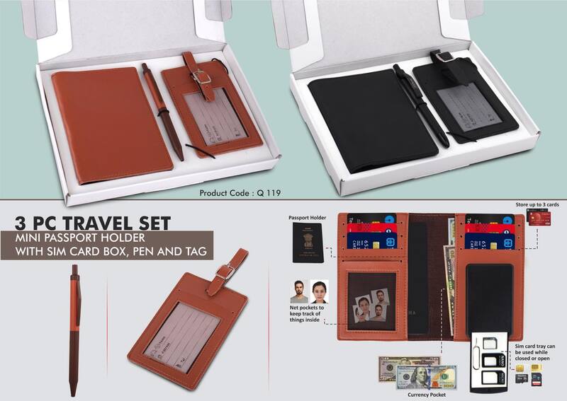 3 pc Travel set: Mini Passport holder 3 pc Travel set: Mini Passport holder