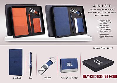 4 pc Notebook Set: A6 size notebook,