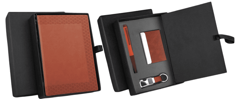 Compact 4 pc Tan gift set: A5 size Notebook Compact 4 pc Tan gift set: A5 size Notebook