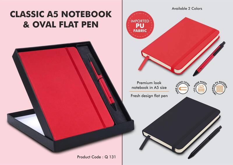 Classic Notebook Gift set: A5 Elastic Notebook With Flat Pen Classic Notebook Gift set: A5 Elastic Notebook With Flat Pen