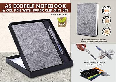 EcoFelt Notebook Gift set: