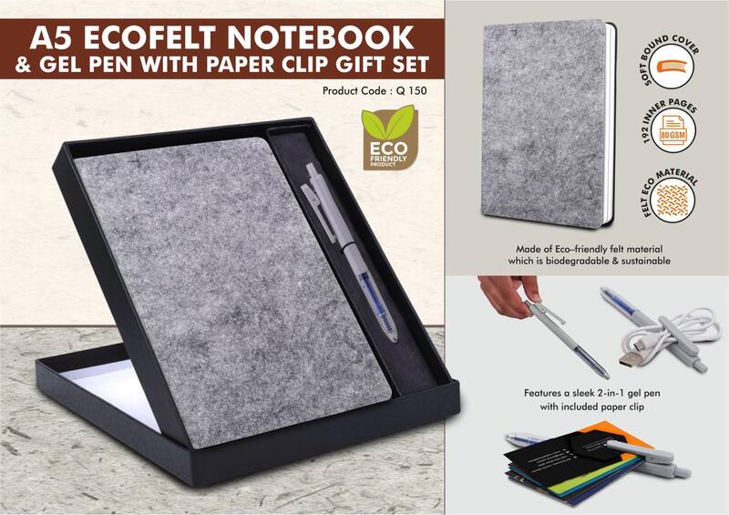 EcoFelt Notebook Gift set: