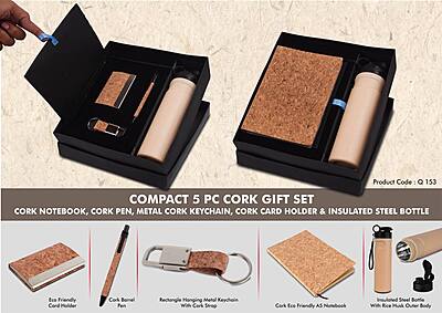Compact 5 Pc Cork Gift Set: