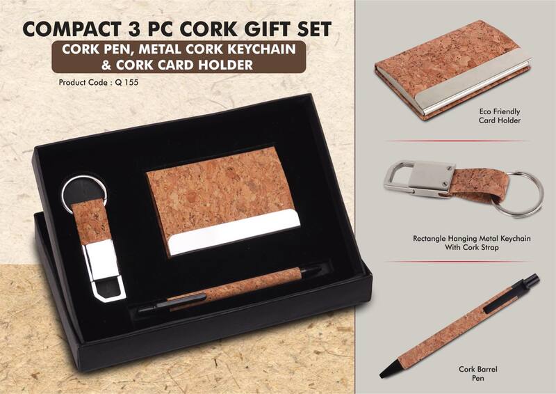 Compact 3 Pc Cork Gift Set: Compact 3 Pc Cork Gift Set: