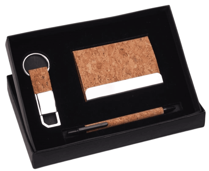 Compact 3 Pc Cork Gift Set: Compact 3 Pc Cork Gift Set: