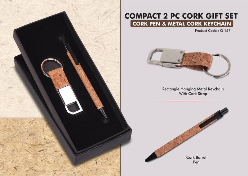 Compact 2 Pc Cork Gift Set: Compact 2 Pc Cork Gift Set: