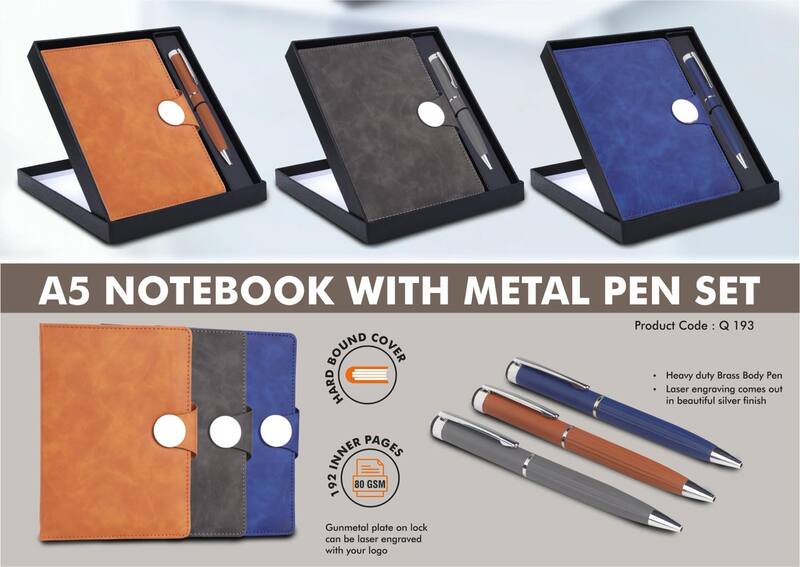 2 in 1 Set: Magnetic Flap notebook with Metal Pen in Gift Box 2 in 1 Set: Magnetic Flap notebook with Metal Pen in Gift Box