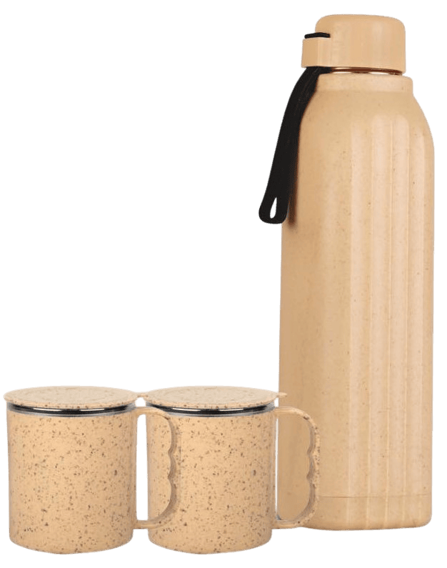 3 pc Eco Gift Set : Insulated Square Eco Steel bottle 3 pc Eco Gift Set : Insulated Square Eco Steel bottle