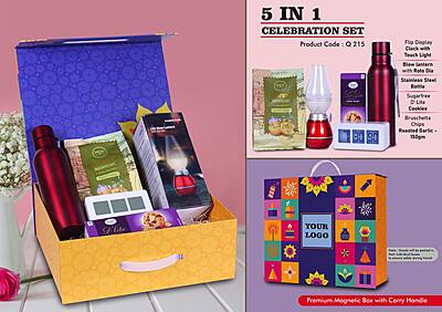 Celebration Set of 5: Magnetic Gift Box with Handle