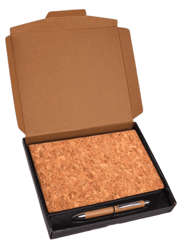 Cork Notebook with Bamboo Stylus pen