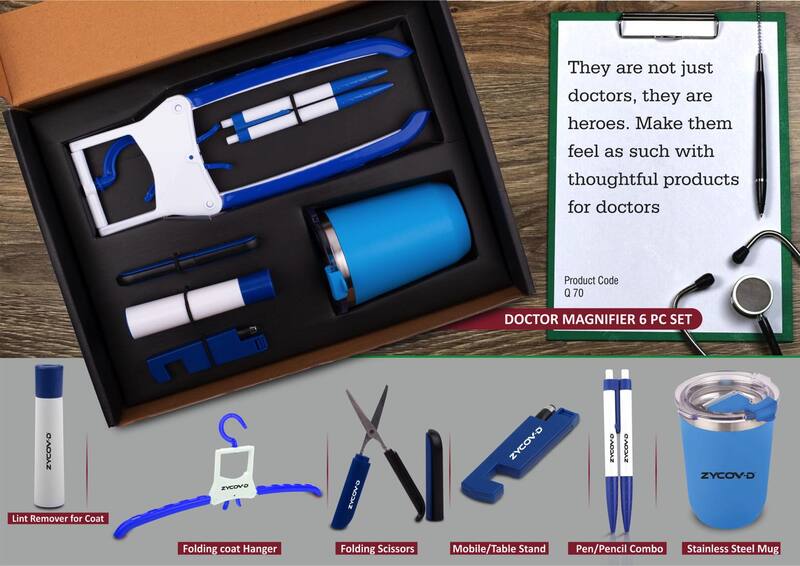 Doctor Mug set: Folding Coat hanger, Lint remover, Doctor Mug set: Folding Coat hanger, Lint remover,