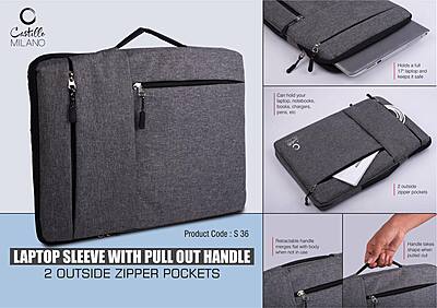 Laptop Sleeve with pull out handle