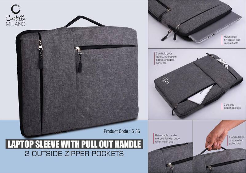 Laptop Sleeve with pull out handle Laptop Sleeve with pull out handle