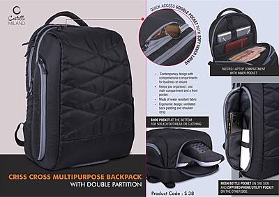 Criss Cross Multipurpose Backpack bag