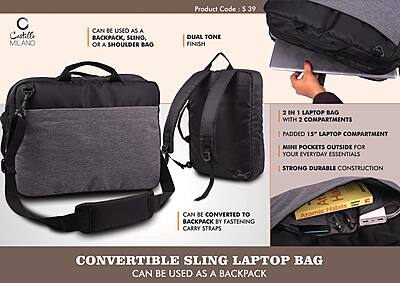 Convertible Sling Laptop Bag